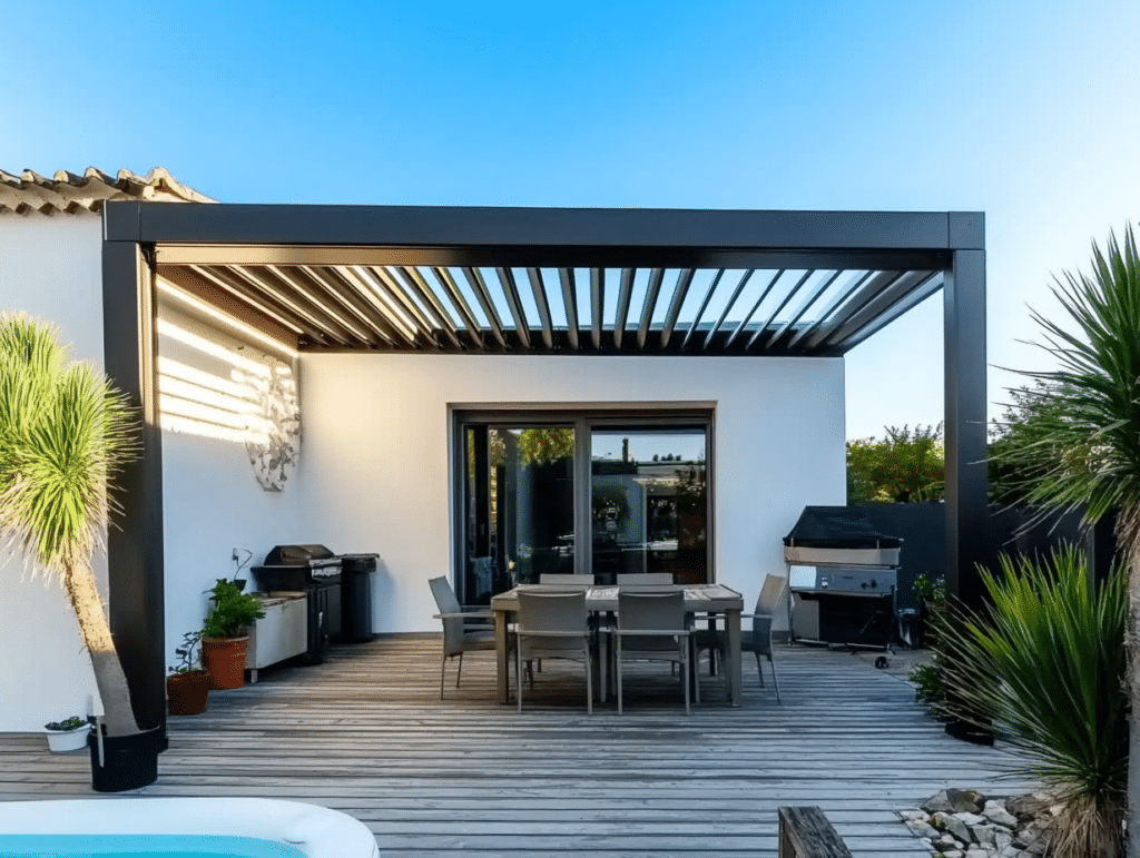 pergola bioclimatique hérault lames orientables