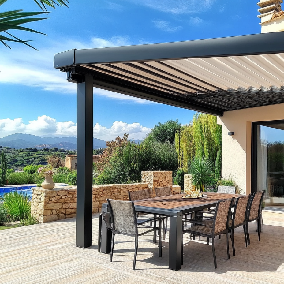 fabrication pergola bioclimatique