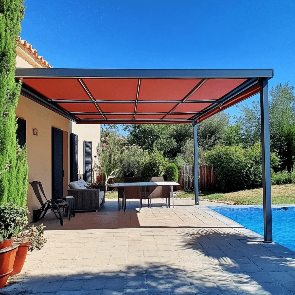 pergola bioclimatique toile